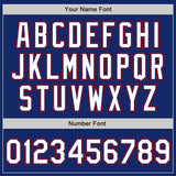 Custom Royal White-Red Authentic Baseball Jersey