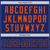 Custom Royal Royal-Orange Authentic Baseball Jersey