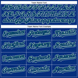 Custom Royal White-Kelly Green Authentic Baseball Jersey