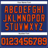 Custom Royal Orange-Black Authentic Baseball Jersey