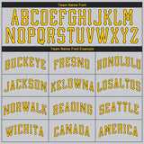 Custom Gray Gold-Black Authentic Throwback Basketball Jersey