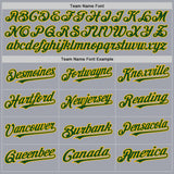 Custom Gray Green-Gold Authentic Sleeveless Baseball Jersey