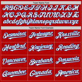 Custom Red White-Royal Authentic Sleeveless Baseball Jersey