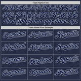 Custom Navy Gray Authentic Sleeveless Baseball Jersey