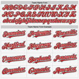 Custom White Red-Black Authentic Sleeveless Baseball Jersey