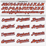 Custom White Orange-Royal Authentic Sleeveless Baseball Jersey