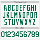 Custom White Kelly Green Authentic Sleeveless Baseball Jersey