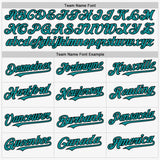 Custom White Black-Teal Authentic Sleeveless Baseball Jersey