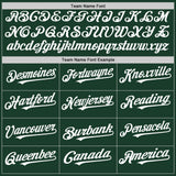 Custom Green White Authentic Sleeveless Baseball Jersey
