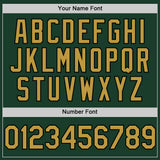 Custom Green Old Gold-Black Authentic Sleeveless Baseball Jersey