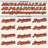 Custom Cream Orange-Navy Authentic Sleeveless Baseball Jersey