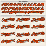 Custom Cream Orange-Black Authentic Sleeveless Baseball Jersey