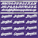 Custom Purple White-Gray Authentic Sleeveless Baseball Jersey