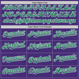 Custom Purple Kelly Green-White Authentic Sleeveless Baseball Jersey
