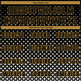 Custom Black Old Gold-White Sublimation Soccer Uniform Jersey