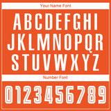 Custom Orange White-Navy Sublimation Fade Fashion Soccer Uniform Jersey