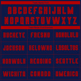 Custom Navy Red Sublimation Soccer Uniform Jersey