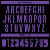 Custom Black Purple Sublimation Soccer Uniform Jersey