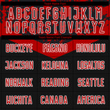 Custom Black Red-White Sublimation Soccer Uniform Jersey