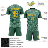 Custom Olive Gold Sublimation Salute To Service Soccer Uniform Jersey