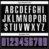 Custom Black Purple-White Sublimation Split Fashion Soccer Uniform Jersey