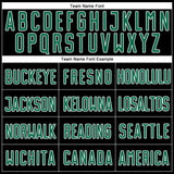 Custom Black Kelly Green-White Sublimation Split Fashion Soccer Uniform Jersey