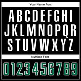 Custom Black Kelly Green-White Sublimation Split Fashion Soccer Uniform Jersey