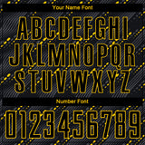 Custom Black Black-Gold Sublimation Soccer Uniform Jersey