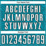 Custom Teal White-Black Sublimation Soccer Uniform Jersey