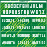 Custom Neon Green White-Kelly Green Sublimation Soccer Uniform Jersey