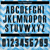 Custom Light Blue Black-White Home Sublimation Soccer Uniform Jersey