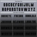 Custom Gray Black Sublimation Long Sleeve Fade Fashion Soccer Uniform Jersey