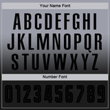 Custom Gray Black Sublimation Long Sleeve Fade Fashion Soccer Uniform Jersey