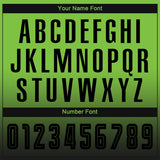 Custom Neon Green Black Sublimation Long Sleeve Fade Fashion Soccer Uniform Jersey