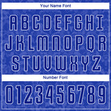 Custom Royal Royal-White Sublimation Soccer Uniform Jersey