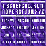 Custom Purple White Sublimation Soccer Uniform Jersey