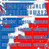 Custom Royal Red-White Sublimation Soccer Uniform Jersey