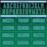 Custom Black Kelly Green-Light Blue Sublimation Soccer Uniform Jersey