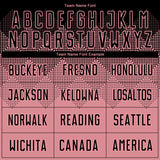 Custom Medium Pink Black Sublimation Soccer Uniform Jersey