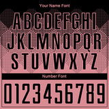 Custom Medium Pink Black Sublimation Soccer Uniform Jersey