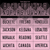 Custom Light Pink Black Sublimation Soccer Uniform Jersey