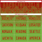 Custom Neon Green Red Sublimation Soccer Uniform Jersey