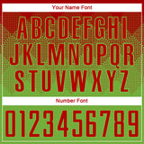 Custom Neon Green Red Sublimation Soccer Uniform Jersey