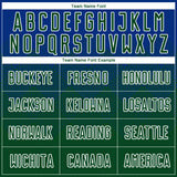 Custom Royal Green-White Sublimation Soccer Uniform Jersey