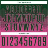 Custom Pink Green Sublimation Soccer Uniform Jersey