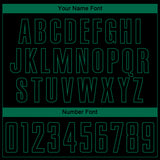 Custom Black Kelly Green Pinstripe Fade Fashion Sublimation Soccer Uniform Jersey