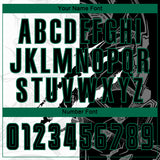 Custom Graffiti Pattern Black-Kelly Green Scratch Sublimation Soccer Uniform Jersey