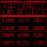 Custom Black Red-White Sublimation Soccer Uniform Jersey