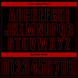 Custom Black Red-White Sublimation Soccer Uniform Jersey