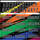 Custom Black Orange-Kelly Green Sublimation Soccer Uniform Jersey